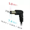 Laptop-Netzteil Akyga AK-ND-05 65W 19,5V 3,34A für DELL, 1,2m Kabel, schwarz