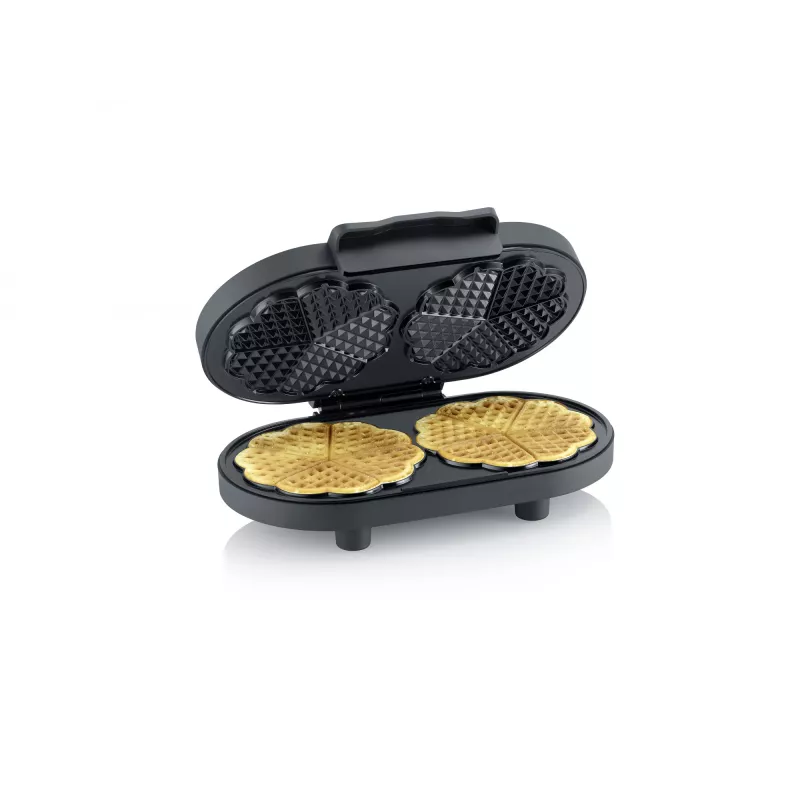 Waffeleisen Severin WA 2118 2 Waffeln 1200 W Schwarz