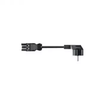 Kabel Bachmann H05VV-F 3G 1,5 mm² 1,5 m Schwarz CEE7/4 GST18/3