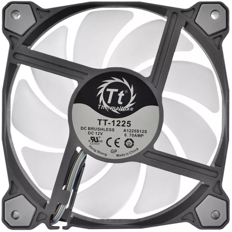 Thermaltake Pure 12 ARGB 120mm Gehäuselüfter 3er-Pack Schwarz