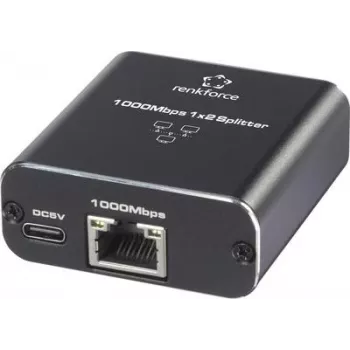Renkforce RF-GES-200 Netzwerk-Switch RJ45 2-Port USB-Stromversorgung (RF-6739678)