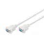 Assmann Zero-Modem-Verbindungskabel. D-Sub9 F/F. 1,8 m. Schnappgehäuse. beige (AK-610100-018-E)
