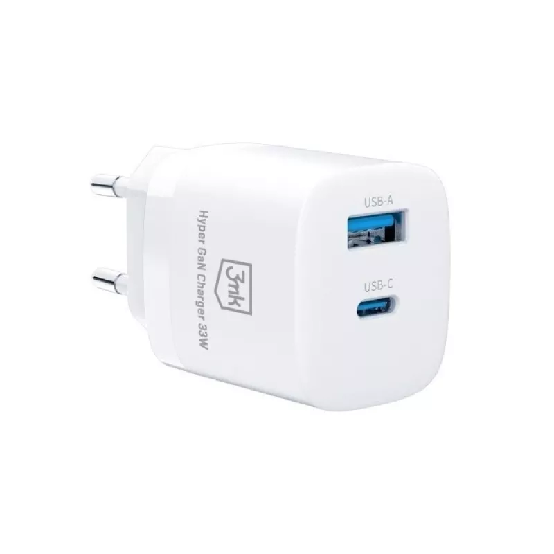 Ladegerät 33W GaN PD 1xUSB-A+1xUSB-A