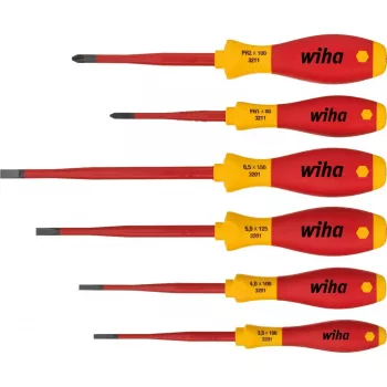 Wiha Schraubendreher-Set SoftFinish electric schlankFix, 6-teilig