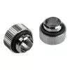 Bitspower Touchaqua Adapter gerade G1/4 Zoll AG auf G1/4 Zoll IG – 2er-Pack, Silber