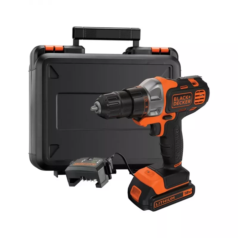 Black & Decker MT218K-QW Oszillierendes Multitool Schwarz, Orange 8500 OPM