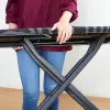 Vollwertiges Bügelbrett Taurus 994178000 – 410 x 1250 mm, höhenverstellbar bis 930 mm, Baumwollbezug, schwarz