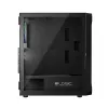 LOGIC CONCEPT Portos ARGB ATX Mid-Tower-Gehäuse, schwarz