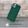 Schutzhülle Devia Woven2 für iPhone 11 Pro Max, grün