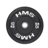 HMS Fitness BBR10 1 Stk. Olympische gummibeschichtete Gewichtsscheibe