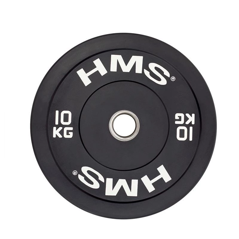 HMS Fitness BBR10 1 Stk. Olympische gummibeschichtete Gewichtsscheibe