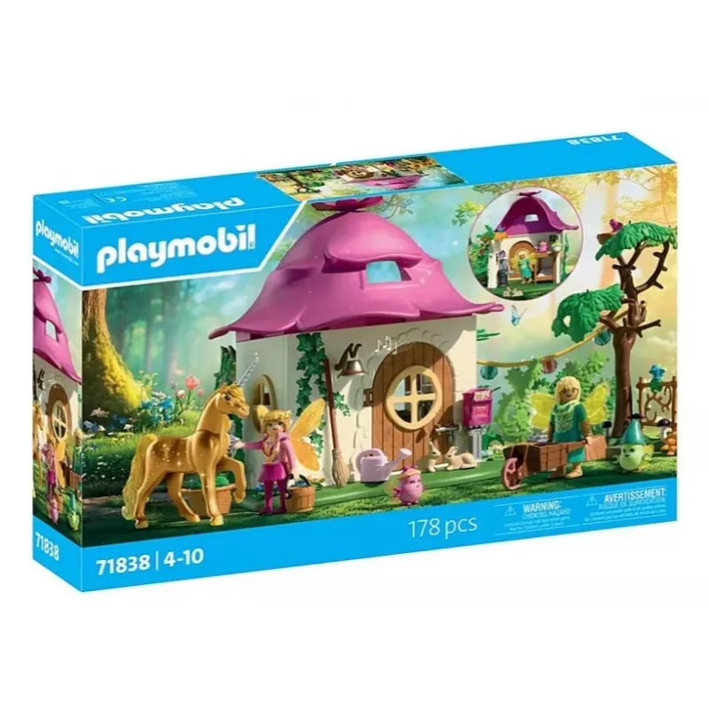 Figuren-Set Princess Magic 71838 Gemütliches Feenhaus und goldenes Einhorn
