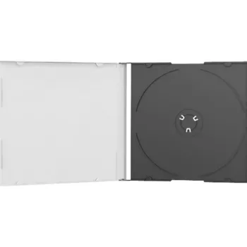 MediaRange BOX21 - CD Slimcase für CDs/DVDs - Schwarz (BOX21)
