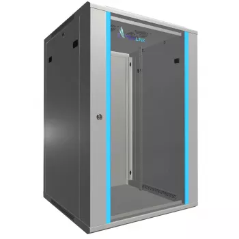 Wandmontierter Schrank Extralink Rackmount-Gehäuse 18U 600x600 Grau Schlüsselschloss