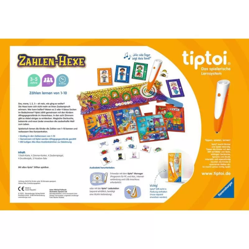 tiptoi Zahlen-Hexe, Brettspiel