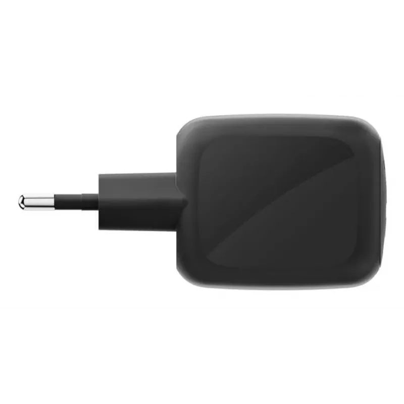 AC Indoor-Schnellladegerät Belkin WCH020kqBK, 2× USB-C, universelle Kompatibilität, Stromschutz, schwarz