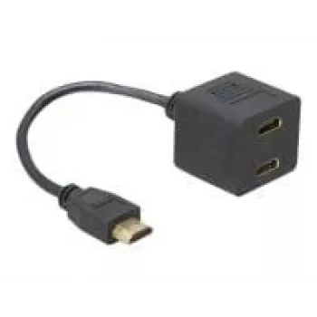 HDMI-Adapter DeLOCK 65056 0,2 m Stecker auf 2x Buchse