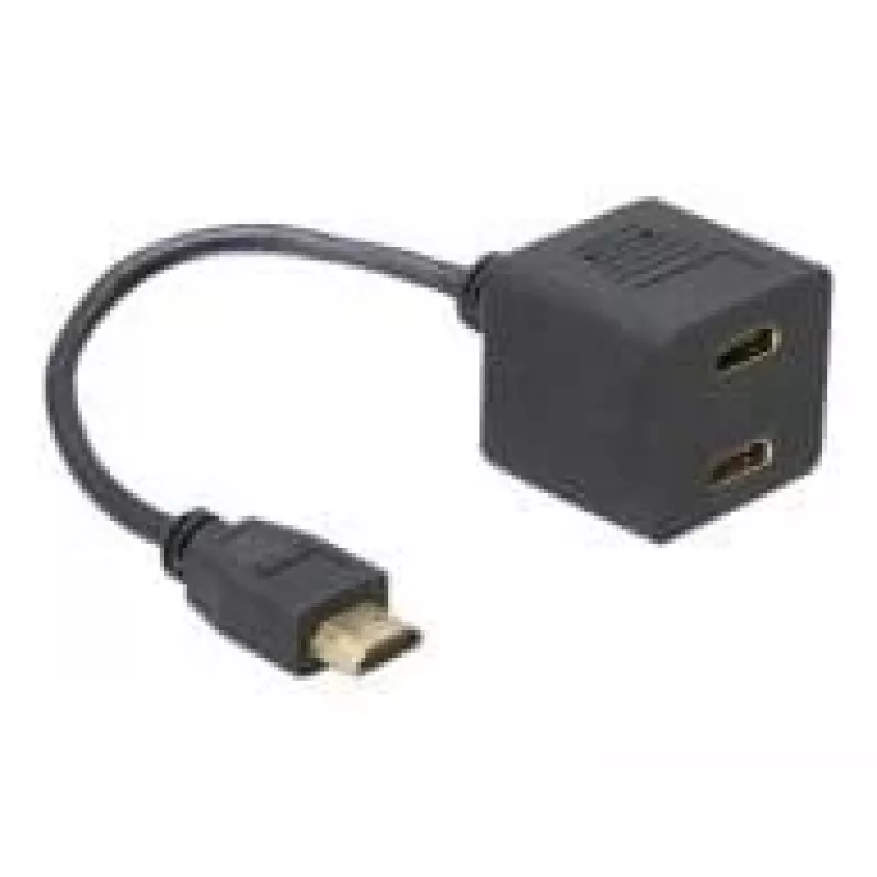 HDMI-Adapter DeLOCK 65056 0,2 m Stecker auf 2x Buchse