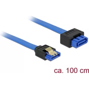 SATA-Kabel DeLOCK 84975 1 m SATA 7-polig Schwarz Blau