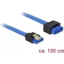 SATA-Kabel DeLOCK 84975 1 m SATA 7-polig Schwarz Blau