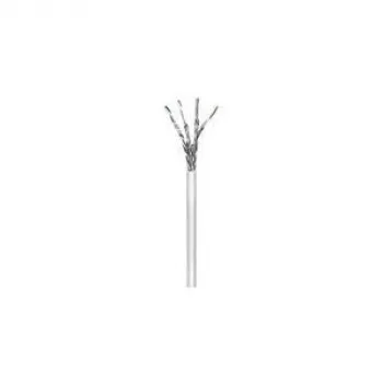Wentronic Goobay CAT 6 Netzwerkkabel, S/FTP (PiMF), Grau, 100 m - CU, AWG 23/1 (solid), LSZH (50977)
