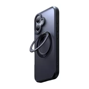 Schutzhülle Mcdodo PC-4930 MagSafe für iPhone 16 mit integriertem Ständer, schwarz