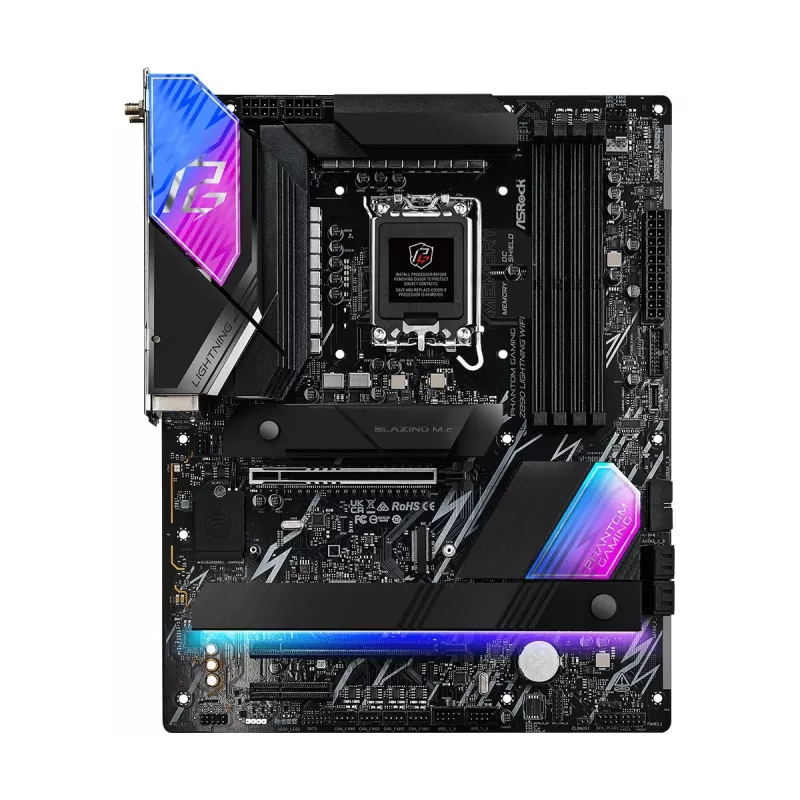 Motherboard ASRock Z890 Lightning WiFi — Intel Z890, LGA1851, ATX, 4× DDR5, Wi‑Fi 7, 2.5Gb LAN, Thunderbolt 4