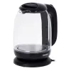 Mesko | Wasserkocher | MS 1302b | Elektrisch | 2200 W | 1,7 L | Glas | 360°-Drehsockel | Schwarz