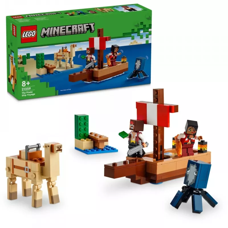 LEGO MINECRAFT 21259 Die Reise des Piratenschiffs