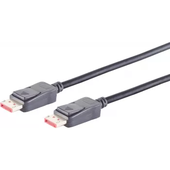 DisplayPort-Kabel S/CONN 10-76045 3 m Schwarz