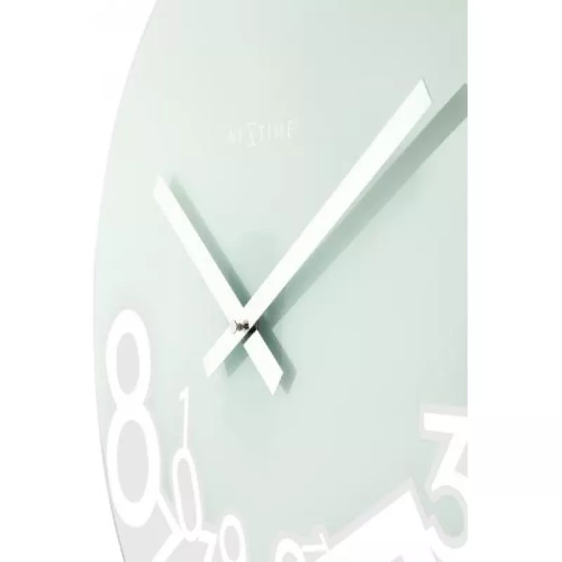 NeXtime Uhr 8115 Dropped, Ø43 cm, Wand, Silber