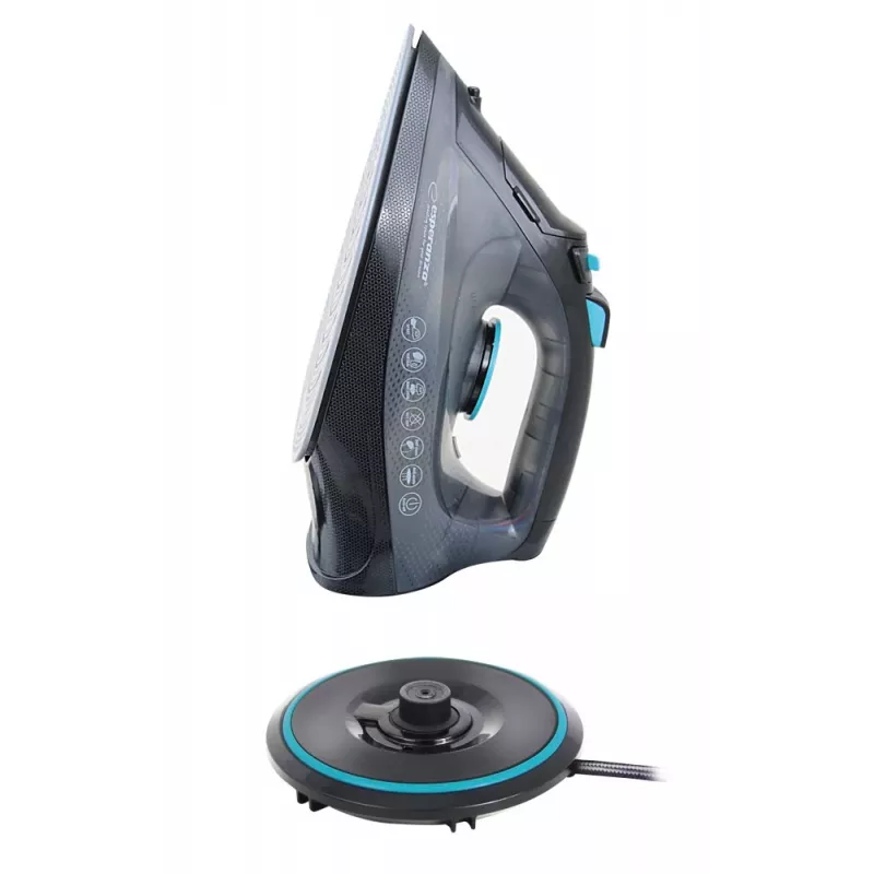 Esperanza EHI010 Dampfbügeleisen mit Keramiksohle Grau, Schwarz 2600 W