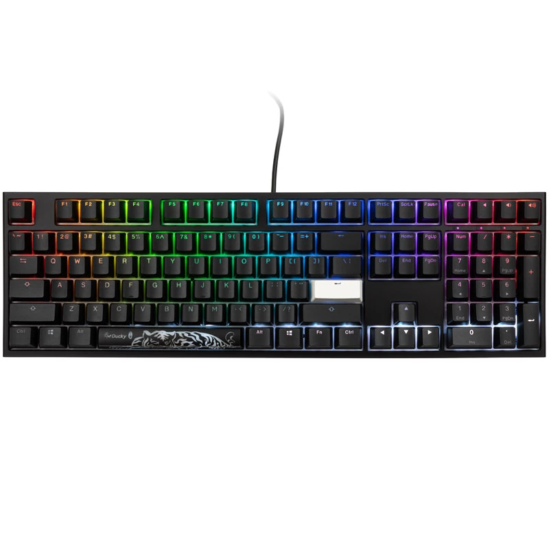 Ducky One 2 RGB Tastatur Gaming USB QWERTY Schwarz Mechanisch Kabelgebunden
