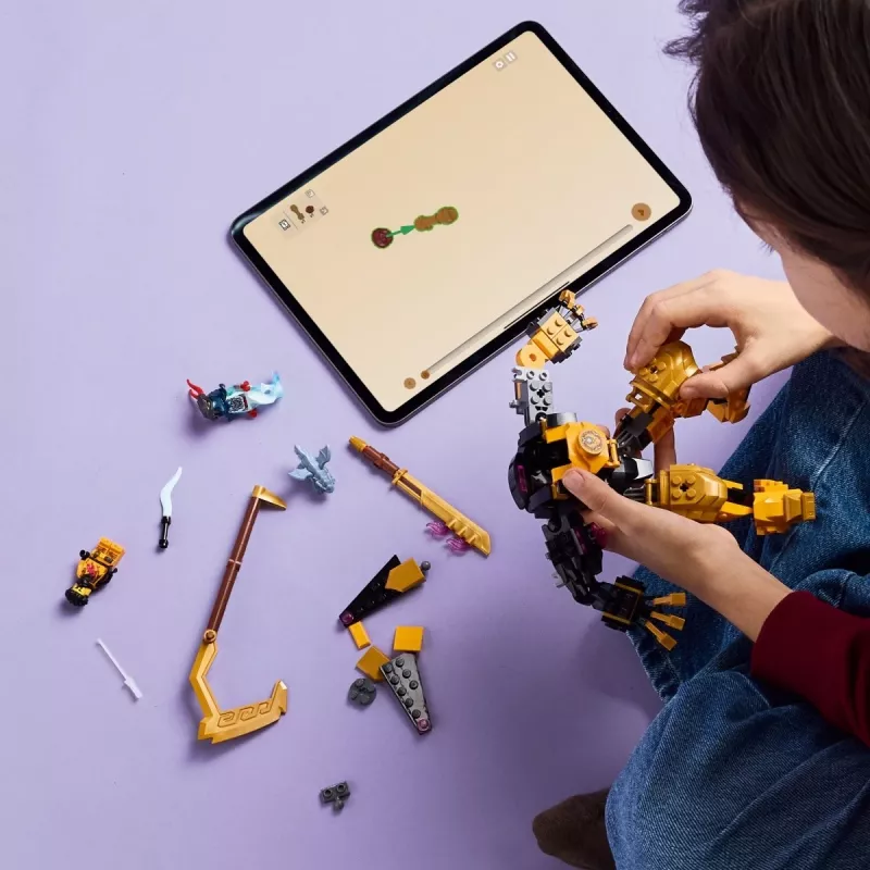 LEGO Bauset NINJAGO 71839 Arins Spinjitzu Kampf-Mech, 213 Teile, 2 Minifiguren, Höhe 160 mm