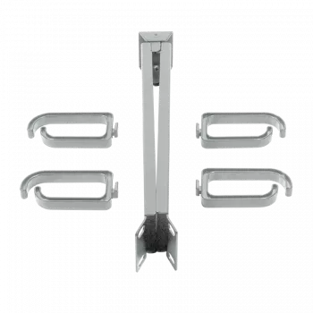 LogiLink - Rack-Kabelmanagementleiste - Hellgrau, RAL 7035 - 1U - 48,3 cm (19 Zoll)