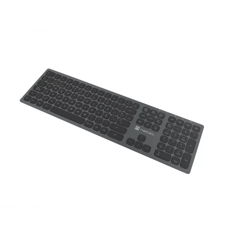 NATEC NKL-1830 Tastatur Universal RF Wireless Bluetooth QWERTY Spanisch Schwarz Grau
