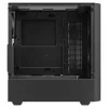 PC-Gehäuse SAVIO Noctis Flow — Cube Mini‑ITX/Micro‑ATX/ATX, 3x120mm vorne, 1x120mm hinten, 2x3,5 Zoll + 3x2,5 Zoll Einschübe, gehärtetes Glas