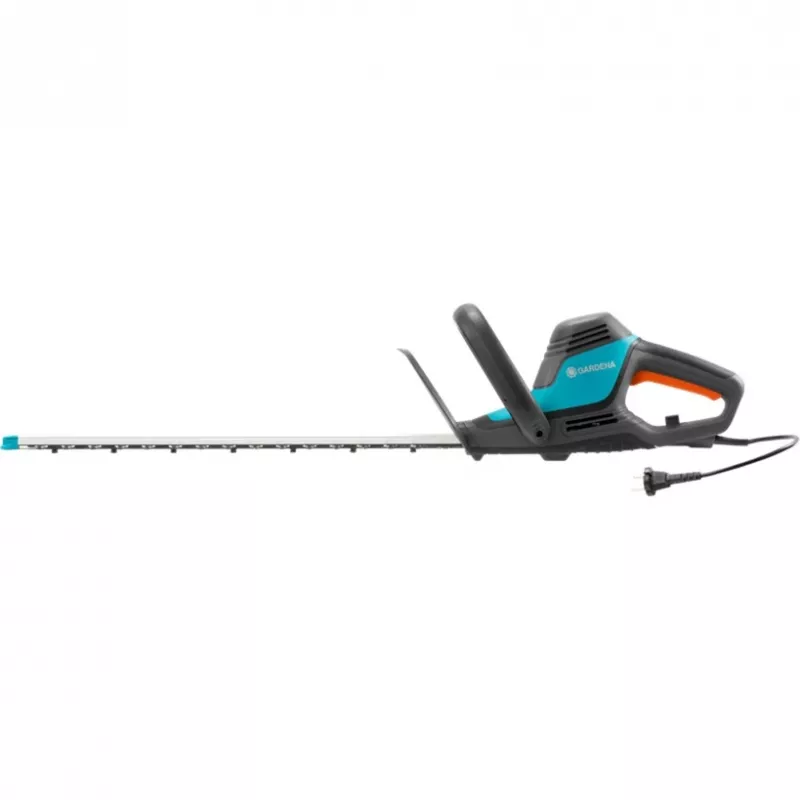 Gardena Elektro-Heckenschere ComfortCut 550/50, 50 cm, Doppelmesser, 2,7 cm, Orange, Schwarz, Blau, 2,6 m/s², 84 dB