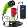 Qoltec Mobile EV Car Charger Adjustable 2in1 Type2 | 7kW | 230V | CEE 3 PIN | Wi-fi| LCD | Portable | Wallbox | 5m