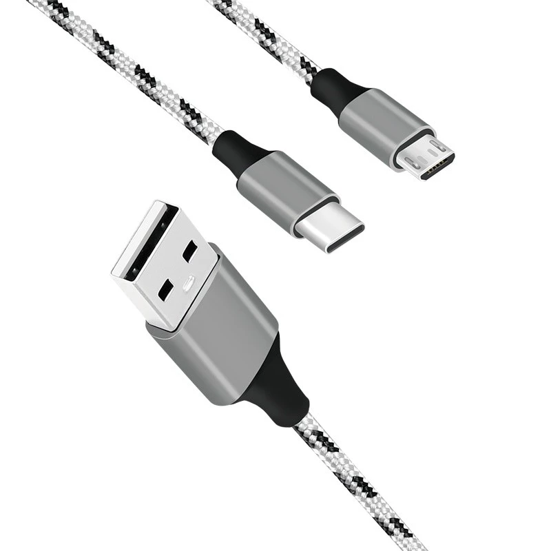 LogiLink CU0202 USB-Kabel USB 2.0 1,2 m USB A USB C/Micro-USB A Grau