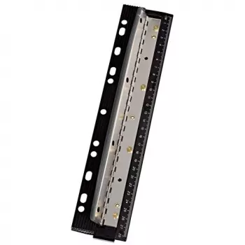 Locher WEDO 67 9401 – 4-Loch-Metalllocher, schwarz, Stanzleistung 3 mm, 66 mm Breite