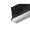 Bürstenleiste DeLOCK 66652 40 mm mit Aluminiumprofil abgewinkelt