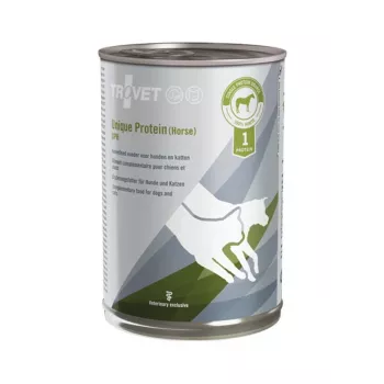 Nassfutter für Hunde TROVET Horse Adult 400 g — Veterinärdiät, Pferdegeschmack, 82% Feuchtigkeit, 8,5% Protein, 5% Fett