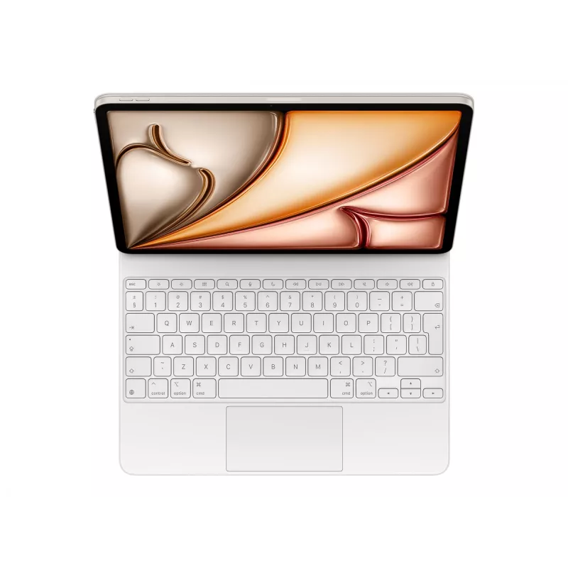 Apple Magic Tastatur QWERTY Englisch Weiß mit Trackpad