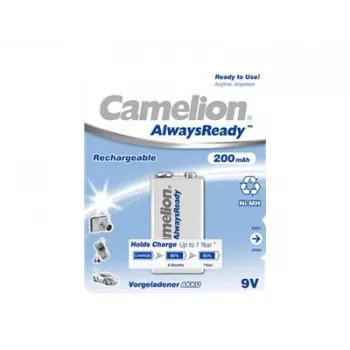 Camelion | 9V/6HR61 | 200 mAh | AlwaysReady Akkus Ni-MH | 1 Stück