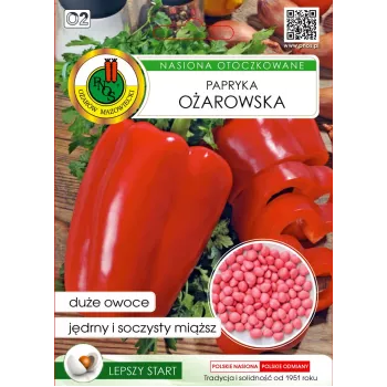 Saatgut-Pellets Seklos LT Ożarowska Paprika 50 Samen (ummantelt)