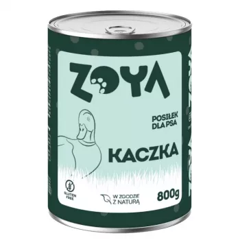 ZOYADuck Nassfutter 800 g Dose - vollständige Mahlzeit für ausgewachsene Hunde, 75% Feuchtigkeit, 10,5% Protein, 7,5% Fett