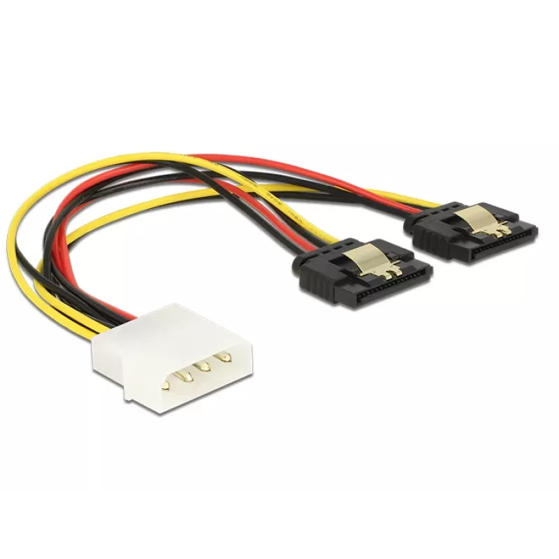 Internes Stromkabel DeLOCK 85237 0,2 m Molex auf 2 x SATA