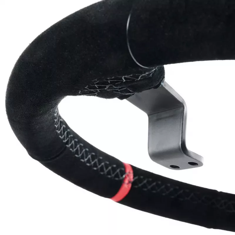 Asetek SimSports Lenkradkranz, abgesenkt, 340 mm - schwarz, Veloursleder