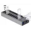 DeLOCK Externer 5 Gbps USB-Hub mit 10 Ports + Schalter